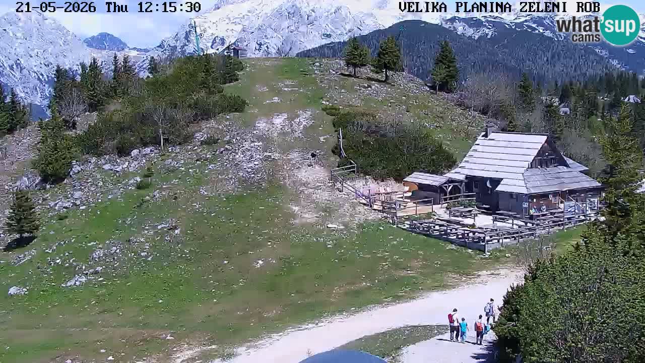 Zeleni Rob – kamera v živo | Velika Planina