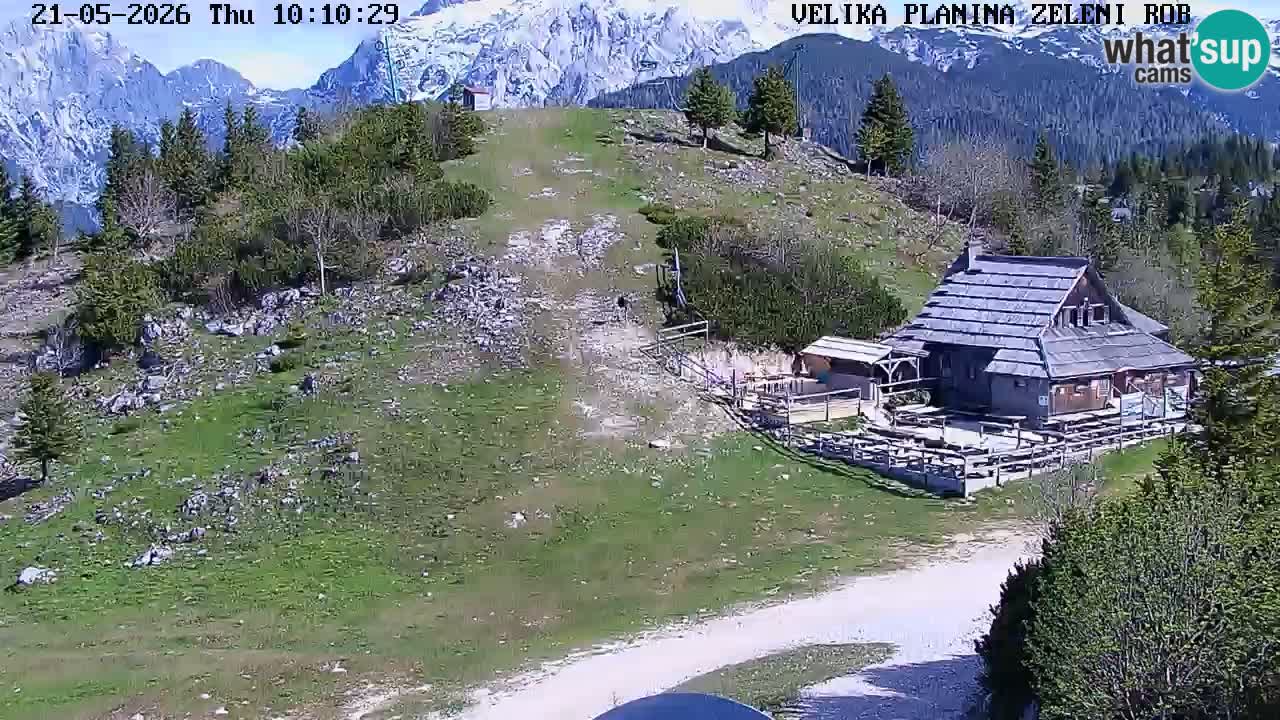 Zeleni Rob | Webcam en vivo Velika Planina