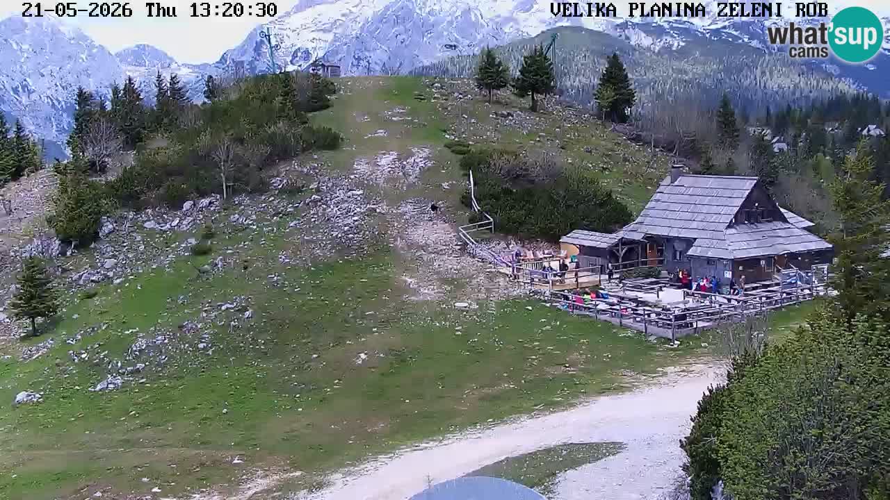 Zeleni Rob | Webcam en vivo Velika Planina