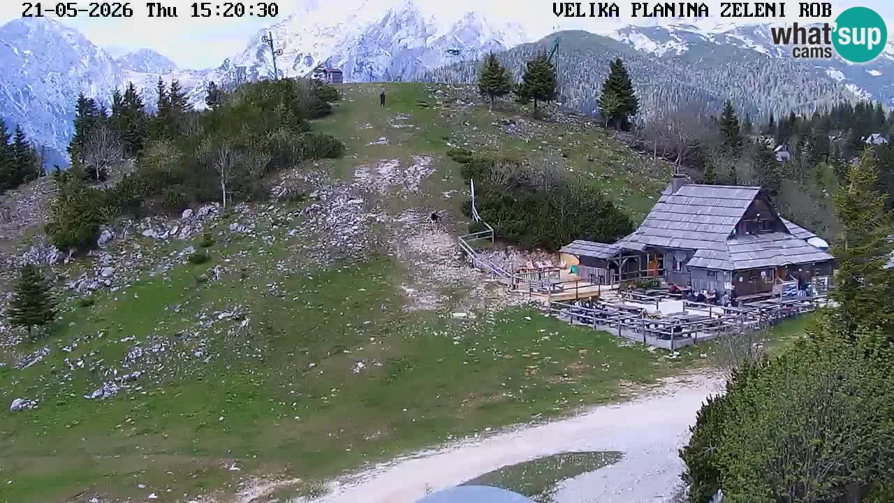 Zeleni Rob | Webcam en vivo Velika Planina