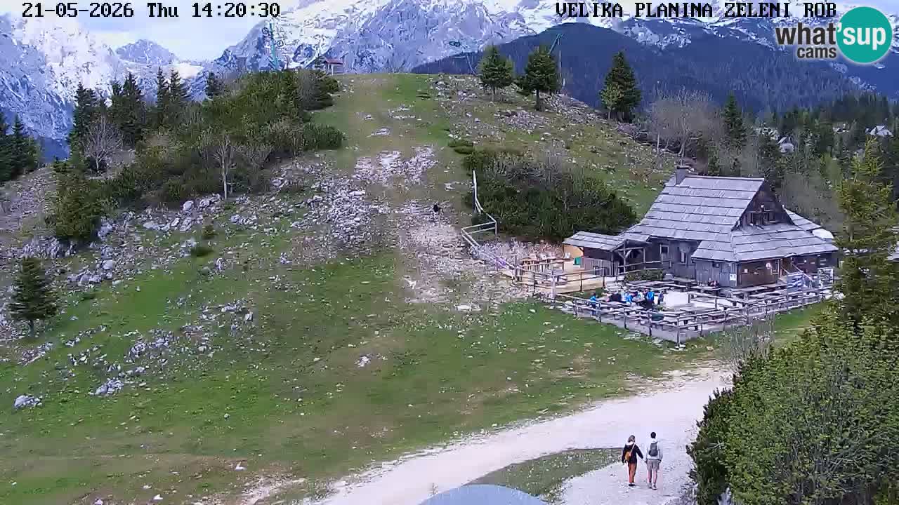 Zeleni Rob | Webcam en vivo Velika Planina