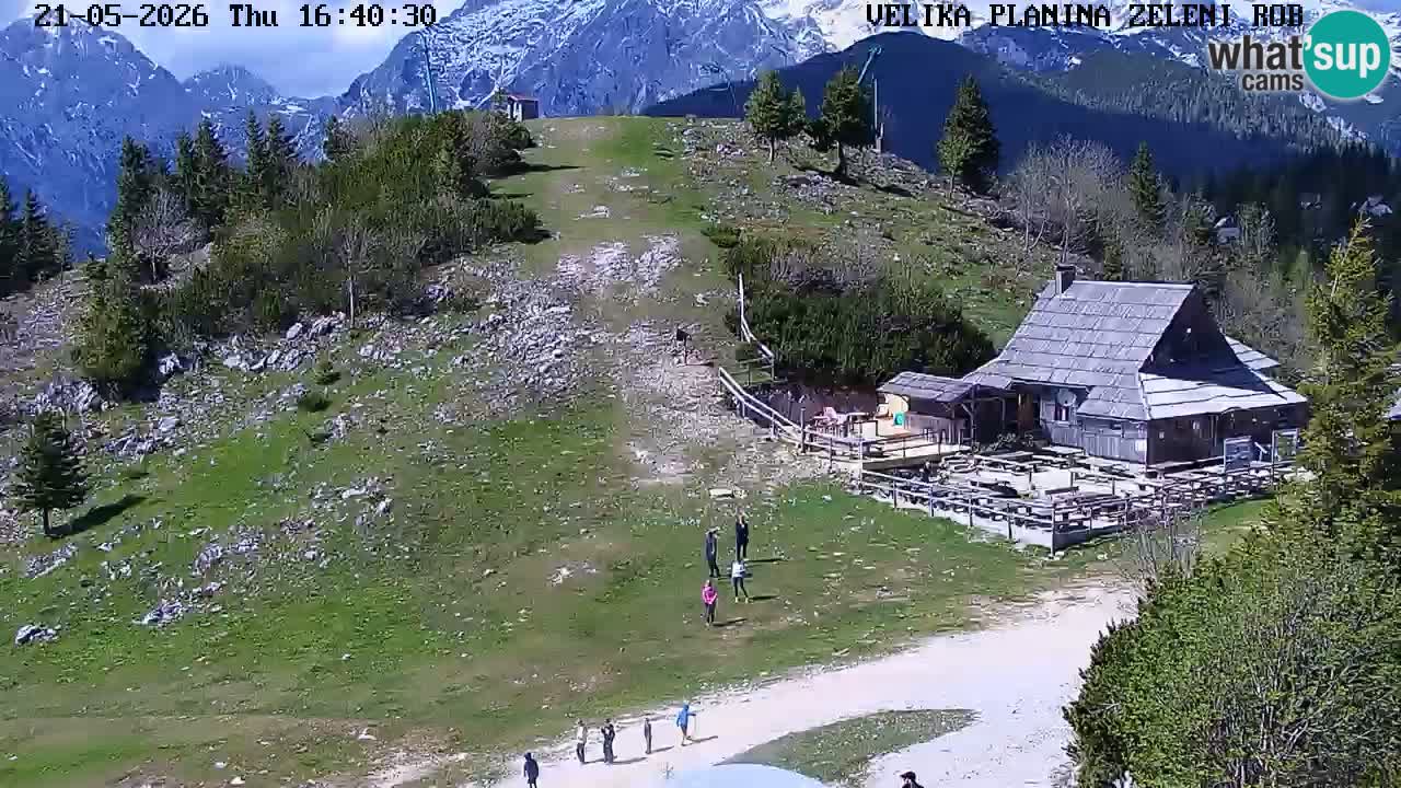 Zeleni Rob | Webcam en vivo Velika Planina