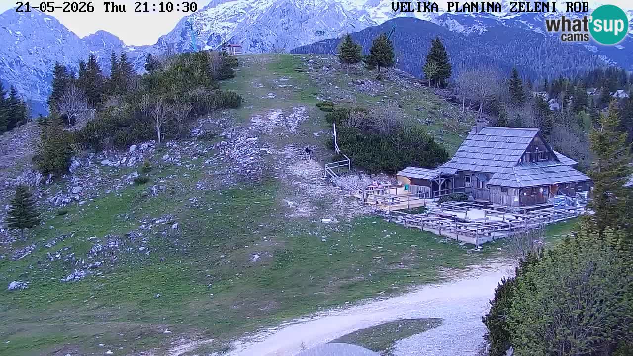 Zeleni Rob – kamera v živo | Velika Planina