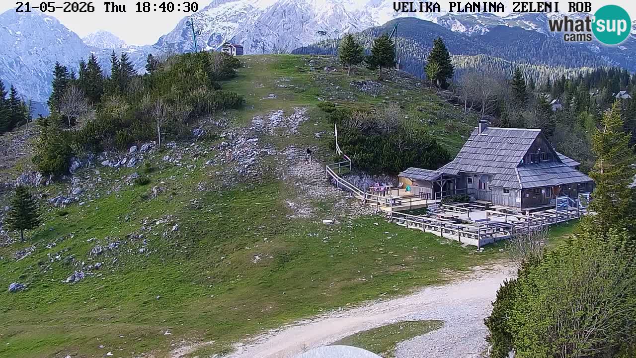 Zeleni Rob | Webcam en vivo Velika Planina