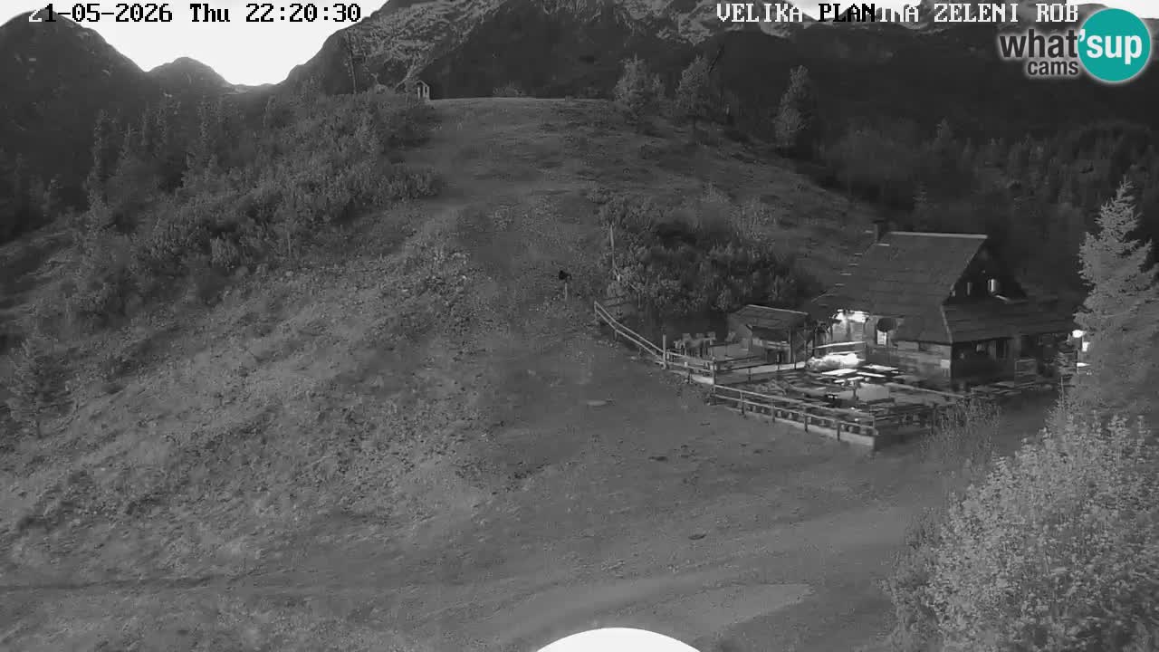 Zeleni Rob – kamera v živo | Velika Planina