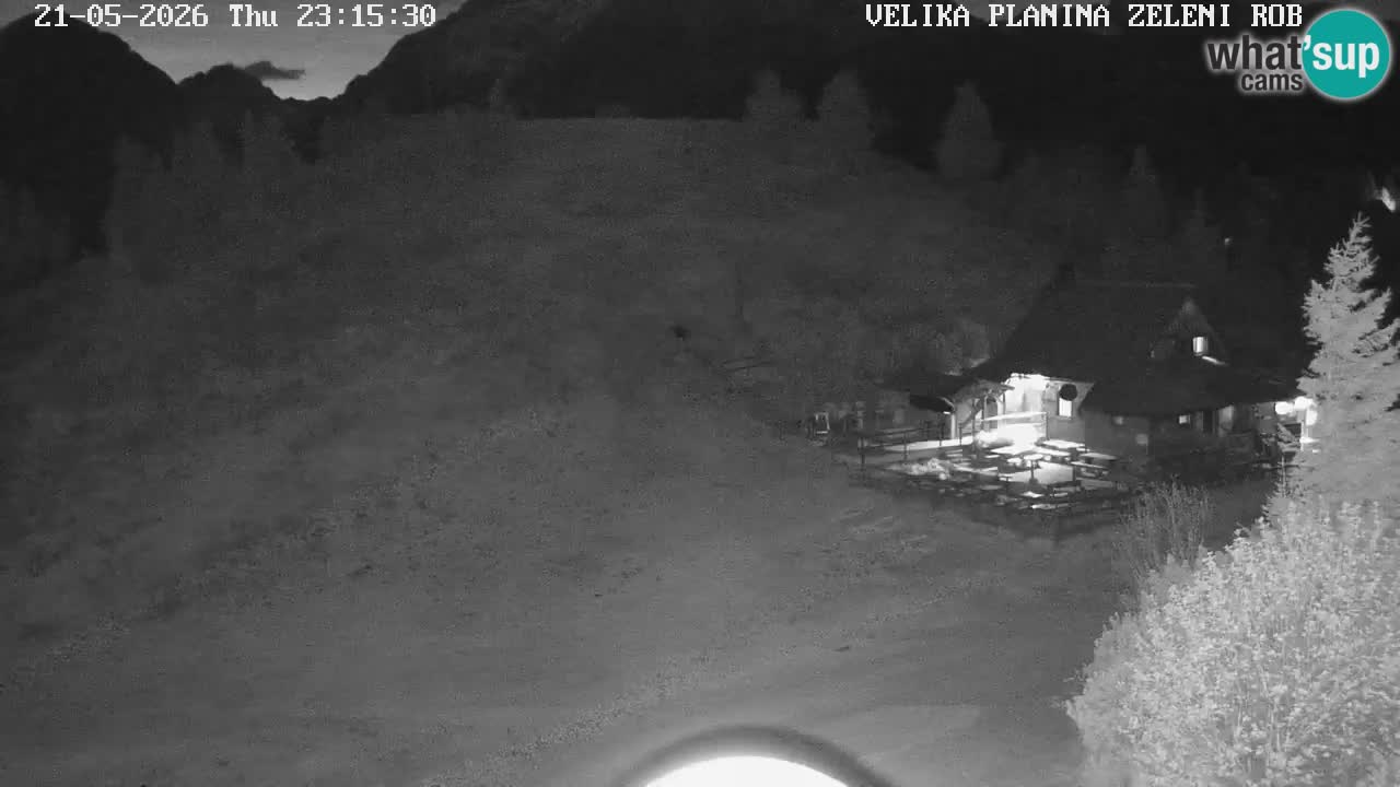 Zeleni Rob – kamera v živo | Velika Planina