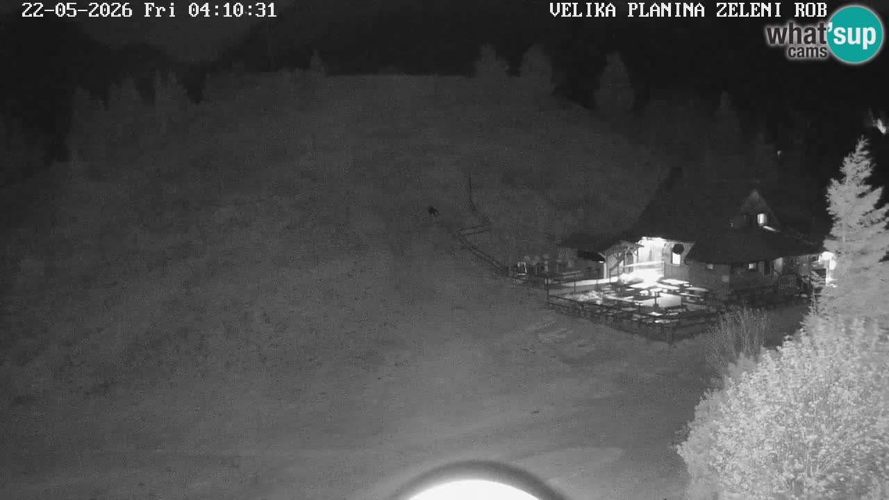 Zeleni Rob | Webcam en vivo Velika Planina