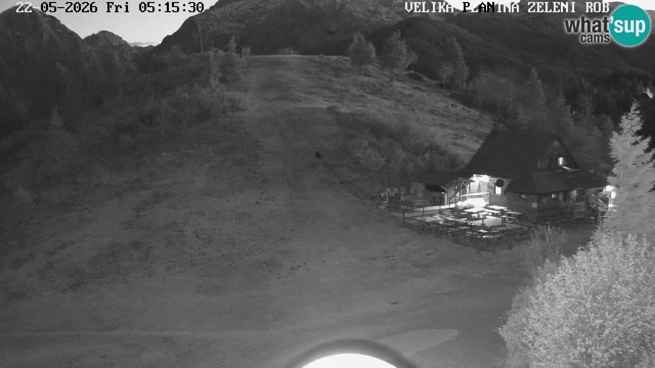 Zeleni Rob – kamera v živo | Velika Planina