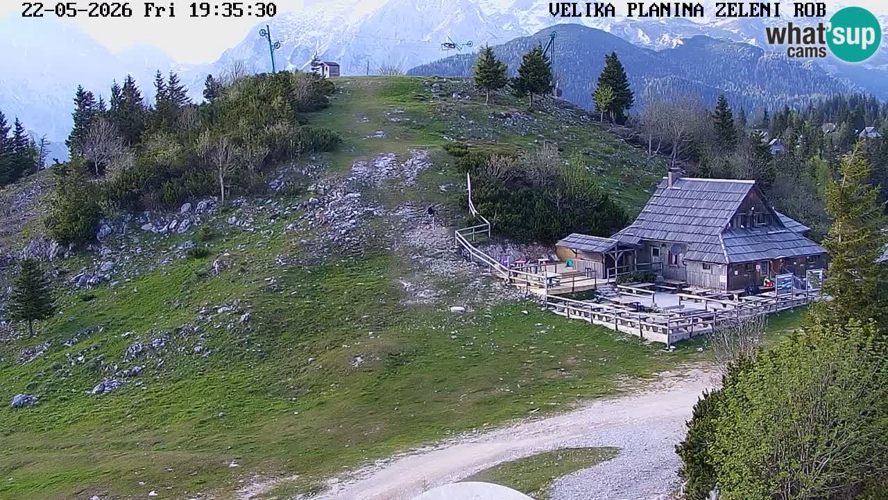 Zeleni Rob | Webcam en vivo Velika Planina
