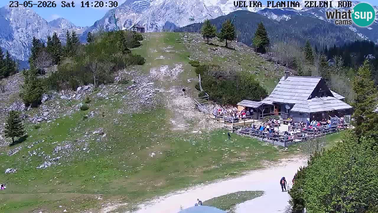 Zeleni Rob – kamera v živo | Velika Planina