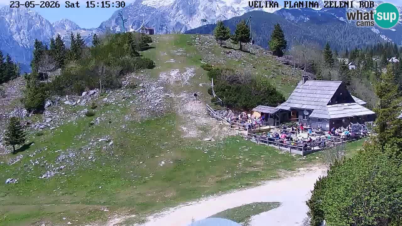 Zeleni Rob – kamera v živo | Velika Planina