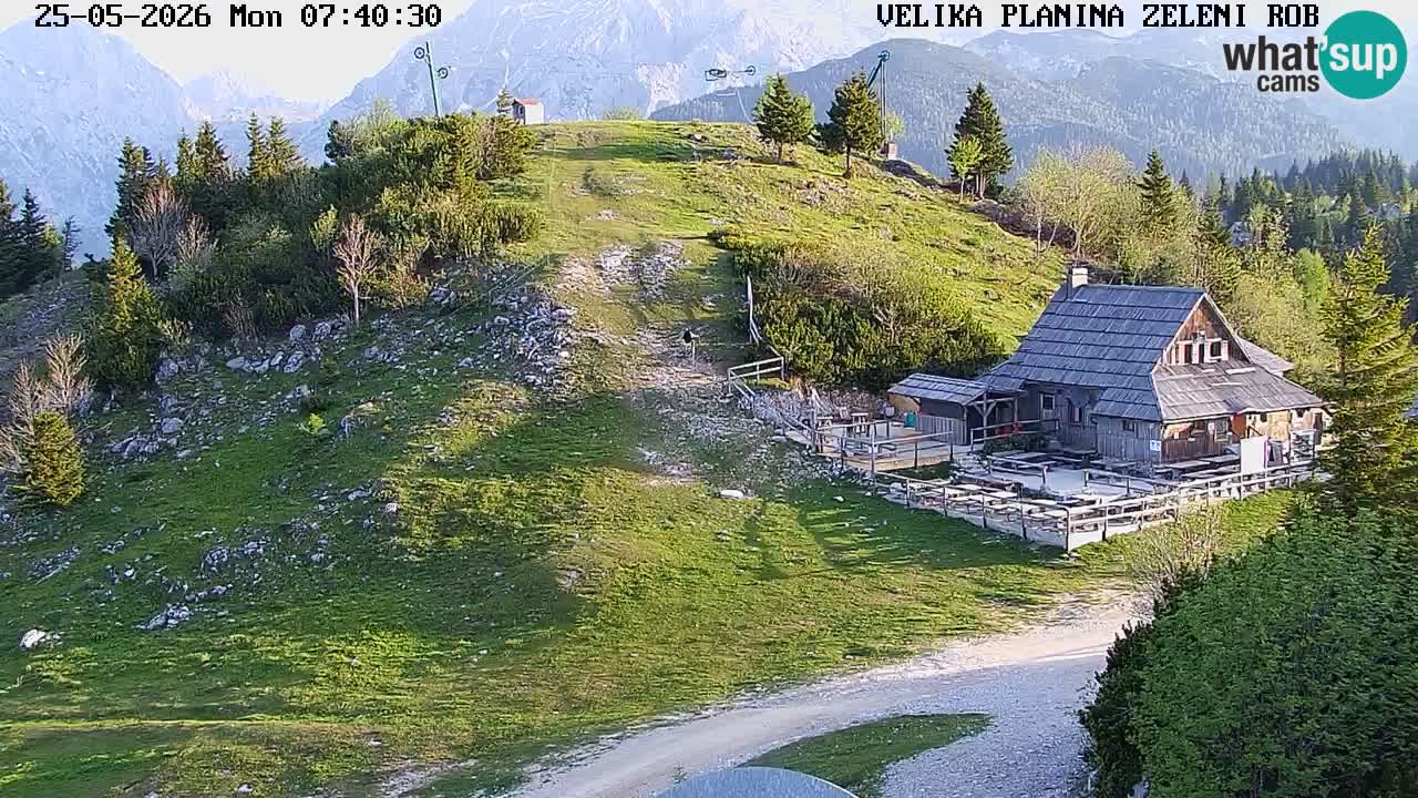 Zeleni Rob – Webcam live | Velika Planina