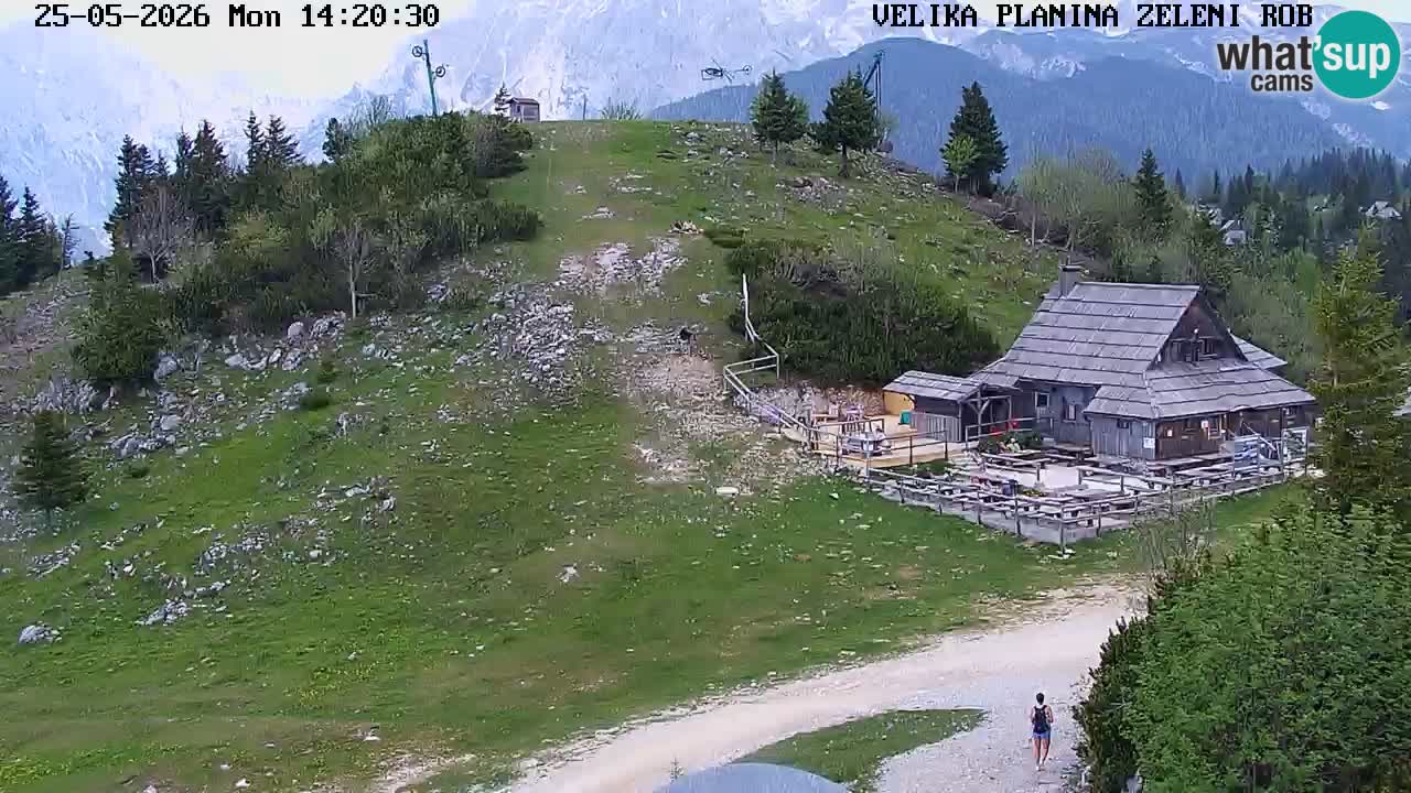 Zeleni Rob – kamera v živo | Velika Planina