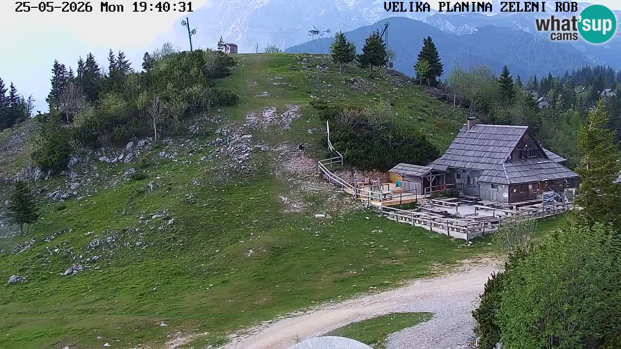 Zeleni Rob | Webcam en vivo Velika Planina
