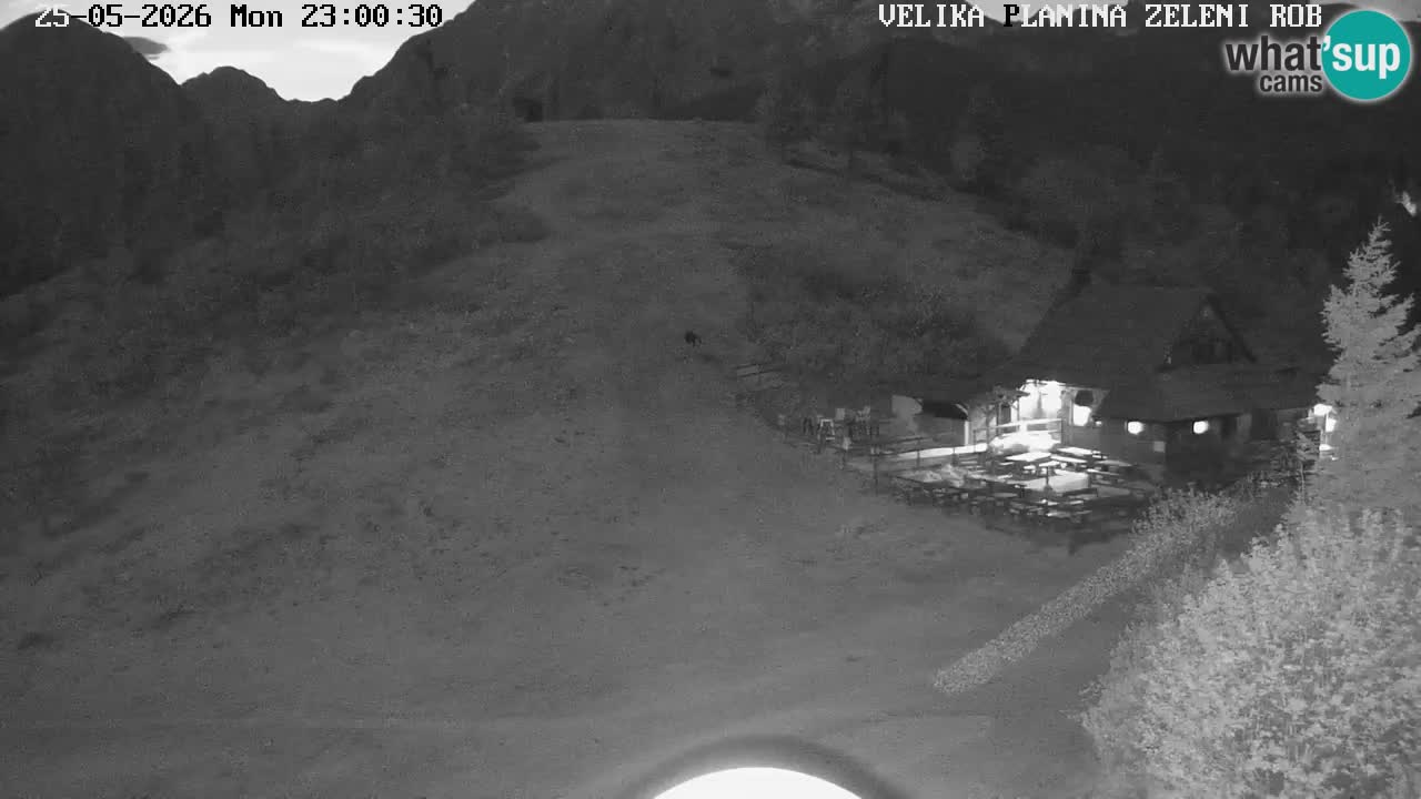 Zeleni Rob – kamera v živo | Velika Planina
