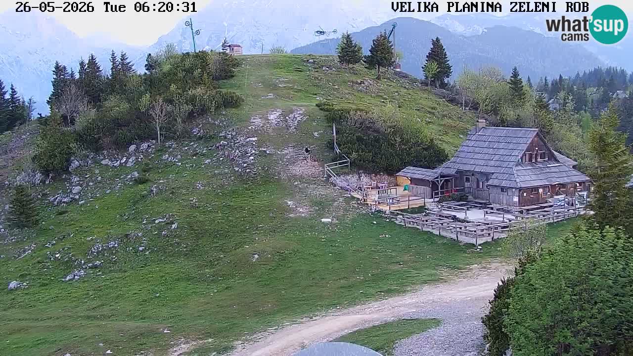 Zeleni Rob | Webcam en vivo Velika Planina