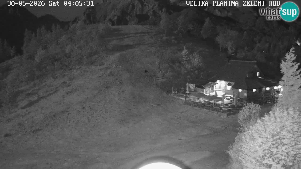 Zeleni Rob – kamera v živo | Velika Planina