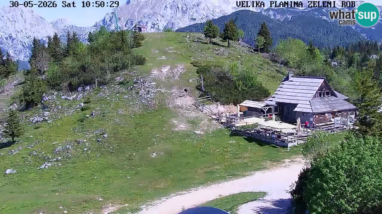 Zeleni Rob – kamera v živo | Velika Planina