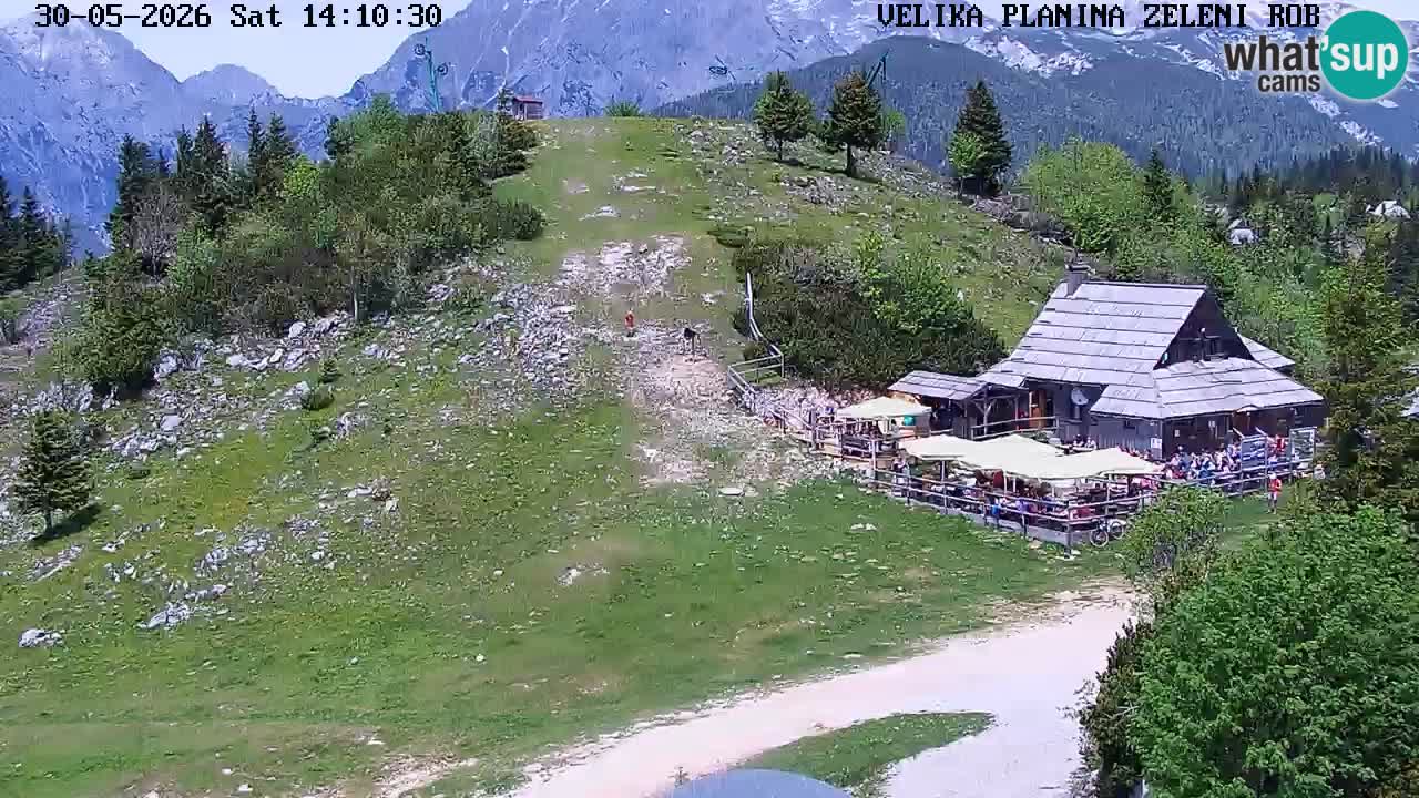 Zeleni Rob – kamera v živo | Velika Planina