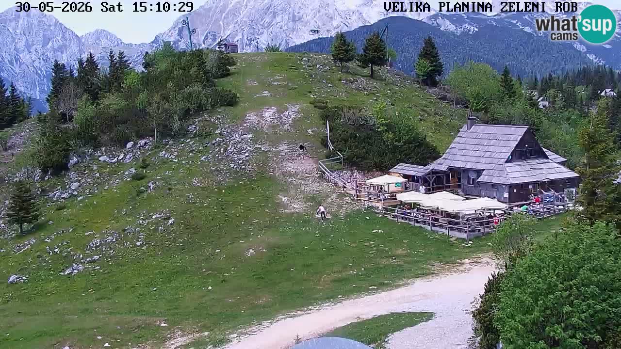 Zeleni Rob | Webcam en vivo Velika Planina