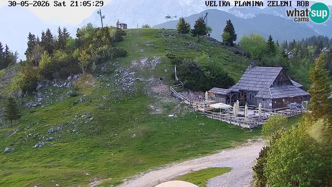 Zeleni Rob – kamera v živo | Velika Planina