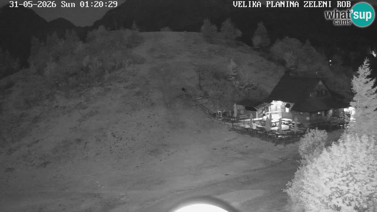 Zeleni Rob | Webcam en vivo Velika Planina