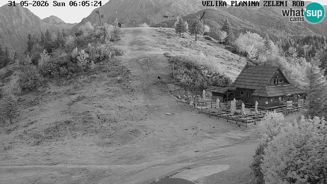 Zeleni Rob | Webcam en vivo Velika Planina