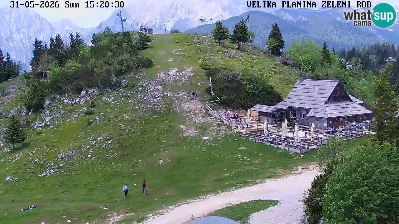 Zeleni Rob – kamera v živo | Velika Planina