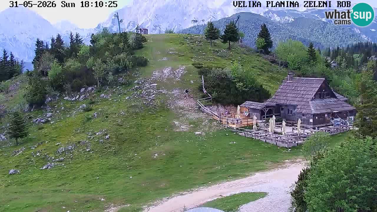 Zeleni Rob – kamera v živo | Velika Planina