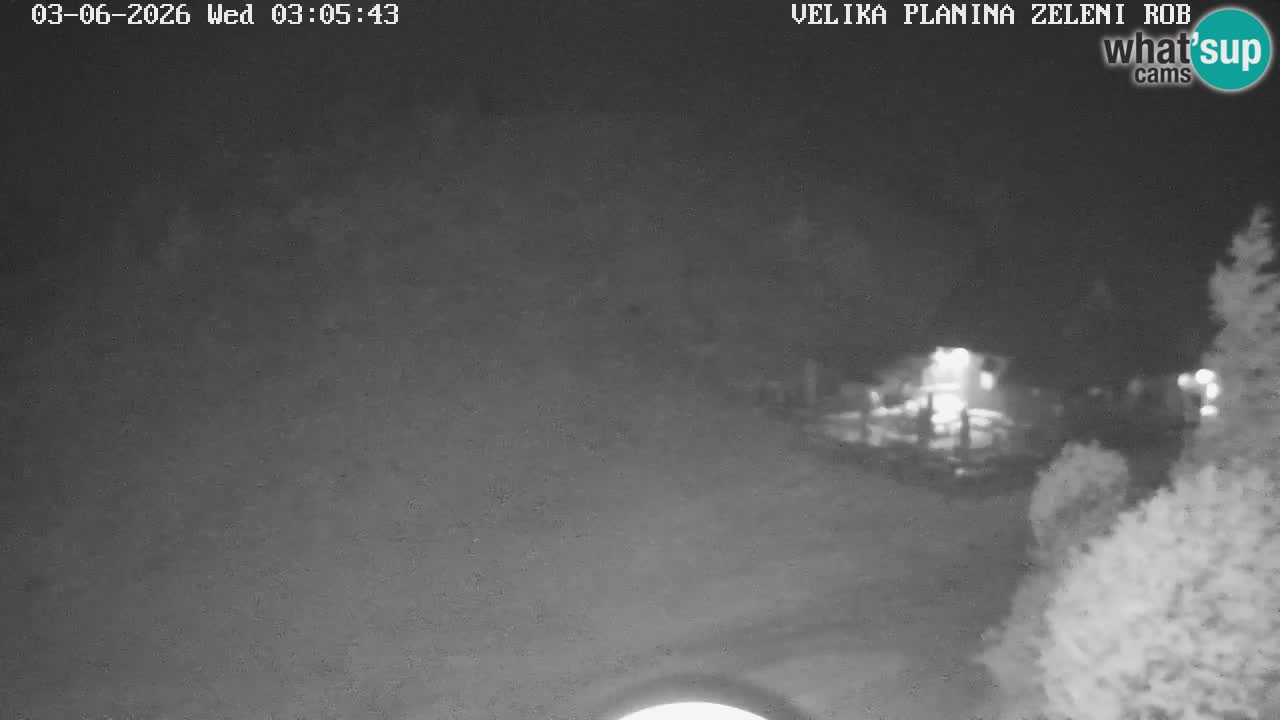 Zeleni Rob – kamera v živo | Velika Planina
