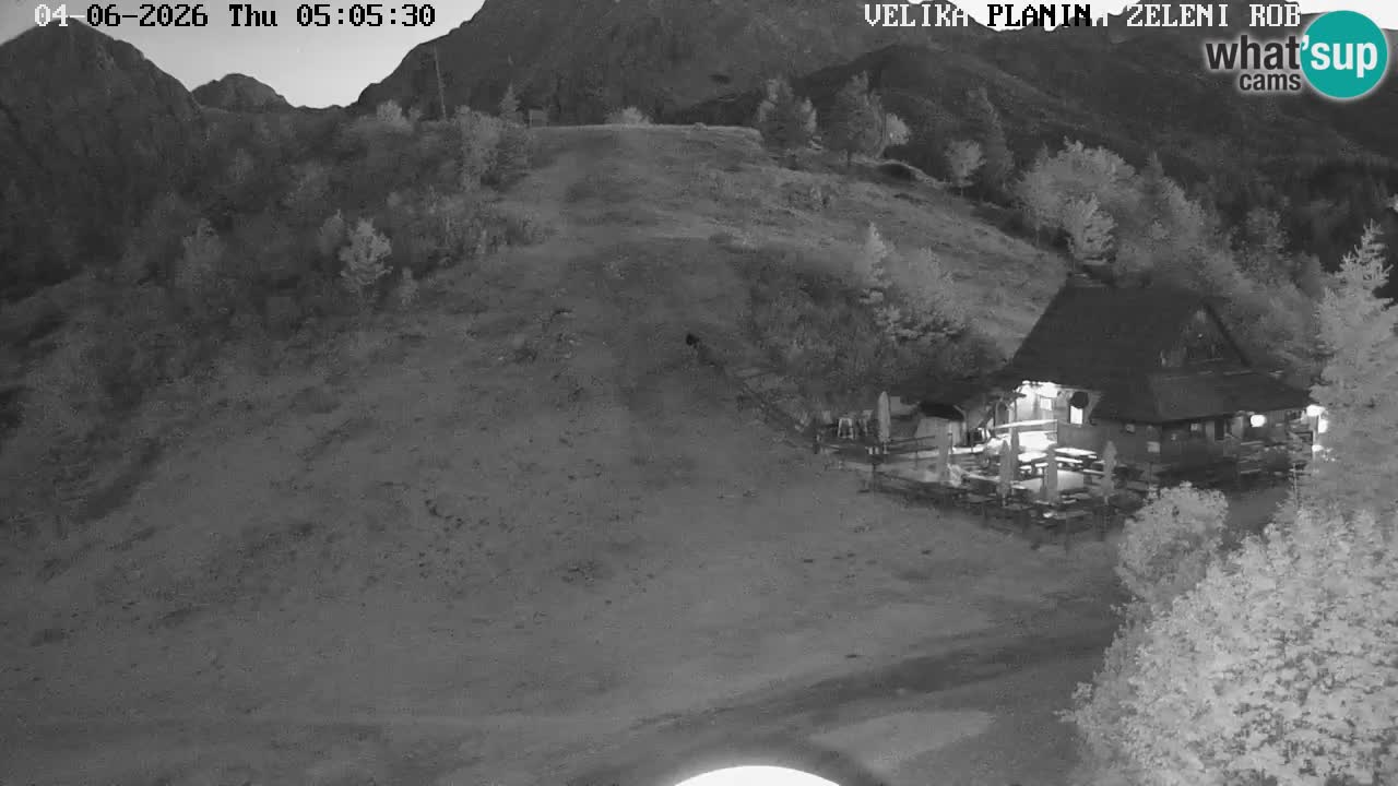 Zeleni Rob – kamera v živo | Velika Planina