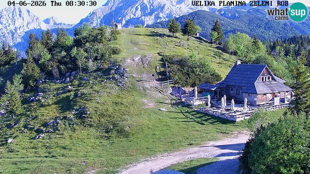 Zeleni Rob | Webcam en vivo Velika Planina