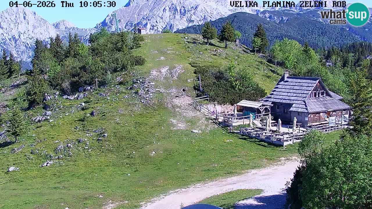 Zeleni Rob | Webcam en vivo Velika Planina