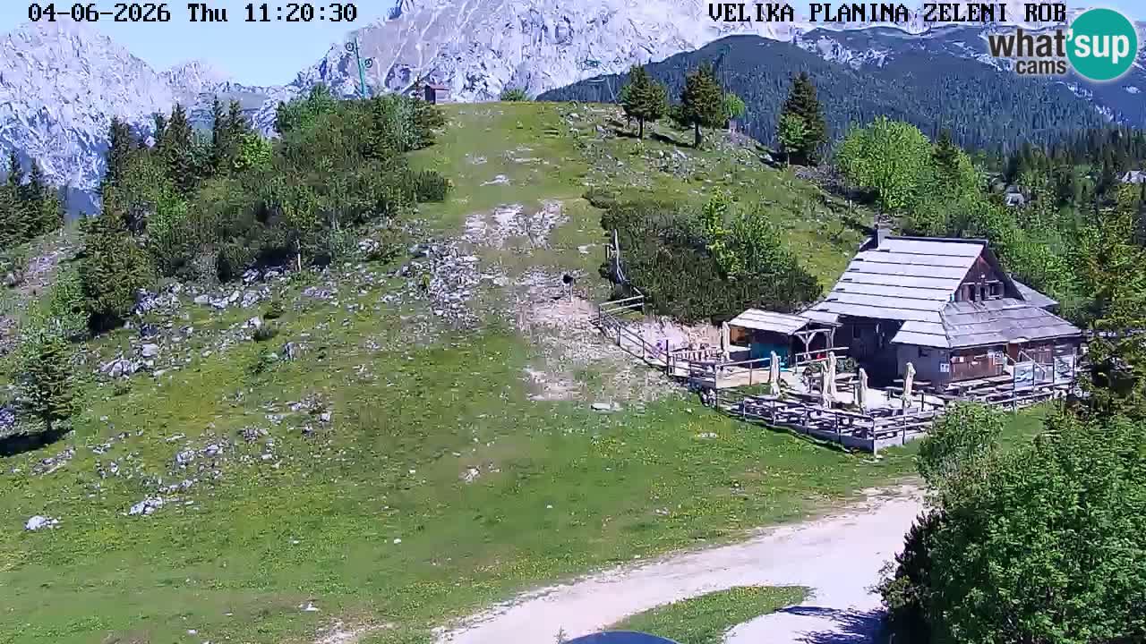Zeleni Rob | Webcam en vivo Velika Planina
