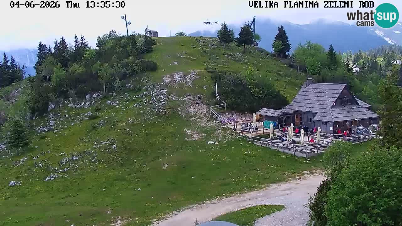 Zeleni Rob | Webcam en vivo Velika Planina