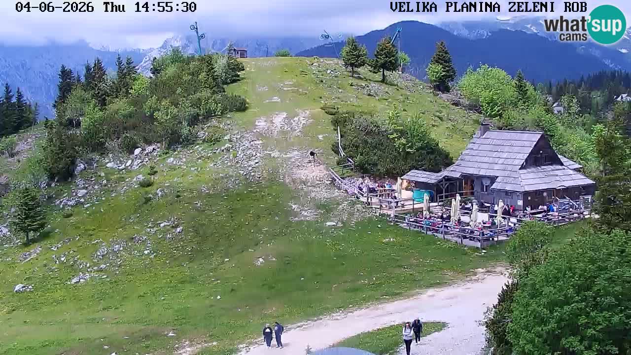 Zeleni Rob | Webcam en vivo Velika Planina