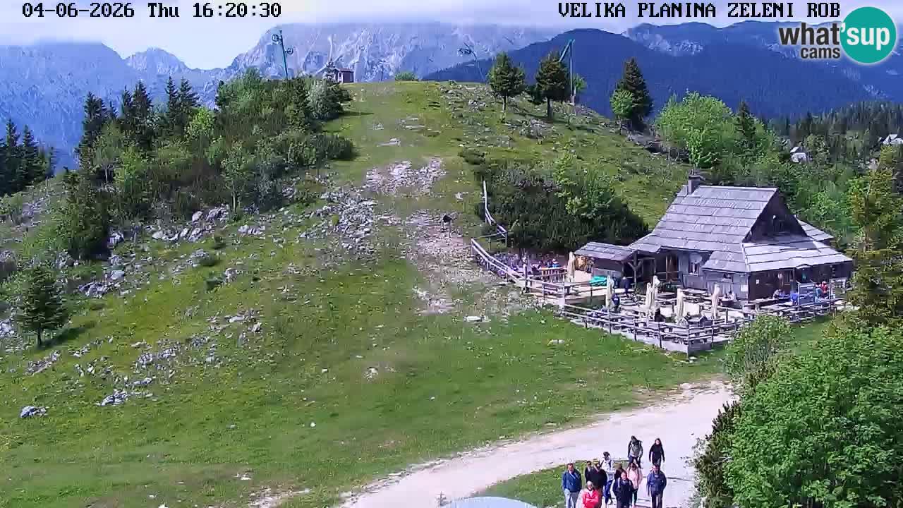 Zeleni Rob | Webcam en vivo Velika Planina