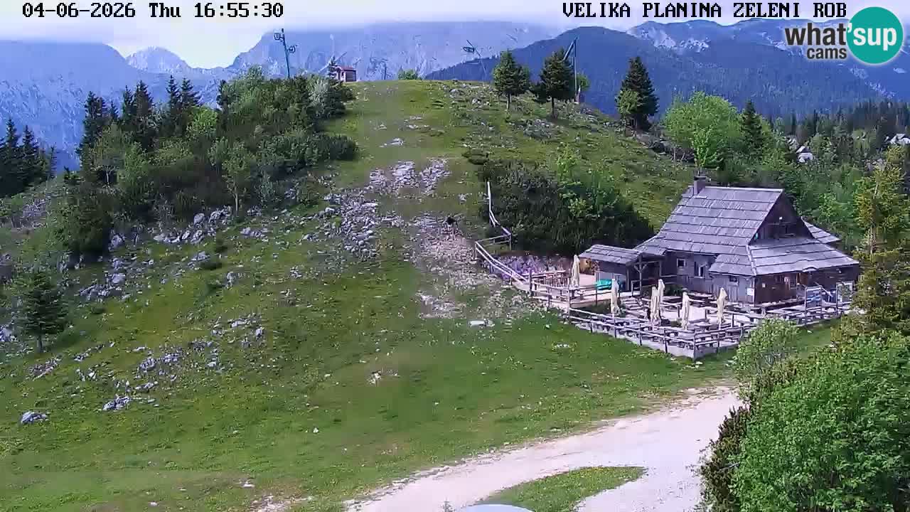 Zeleni Rob | Webcam en vivo Velika Planina