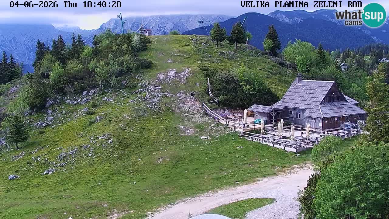 Zeleni Rob | Webcam en vivo Velika Planina