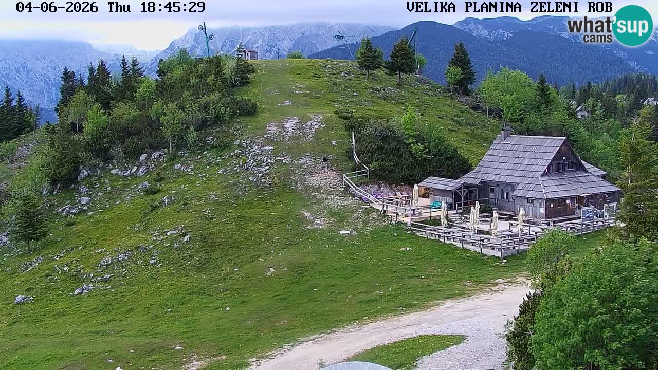 Zeleni Rob | Webcam en vivo Velika Planina