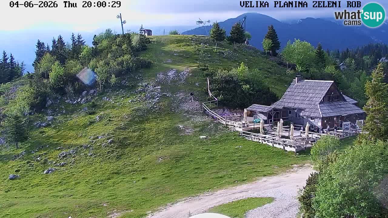 Zeleni Rob – kamera v živo | Velika Planina