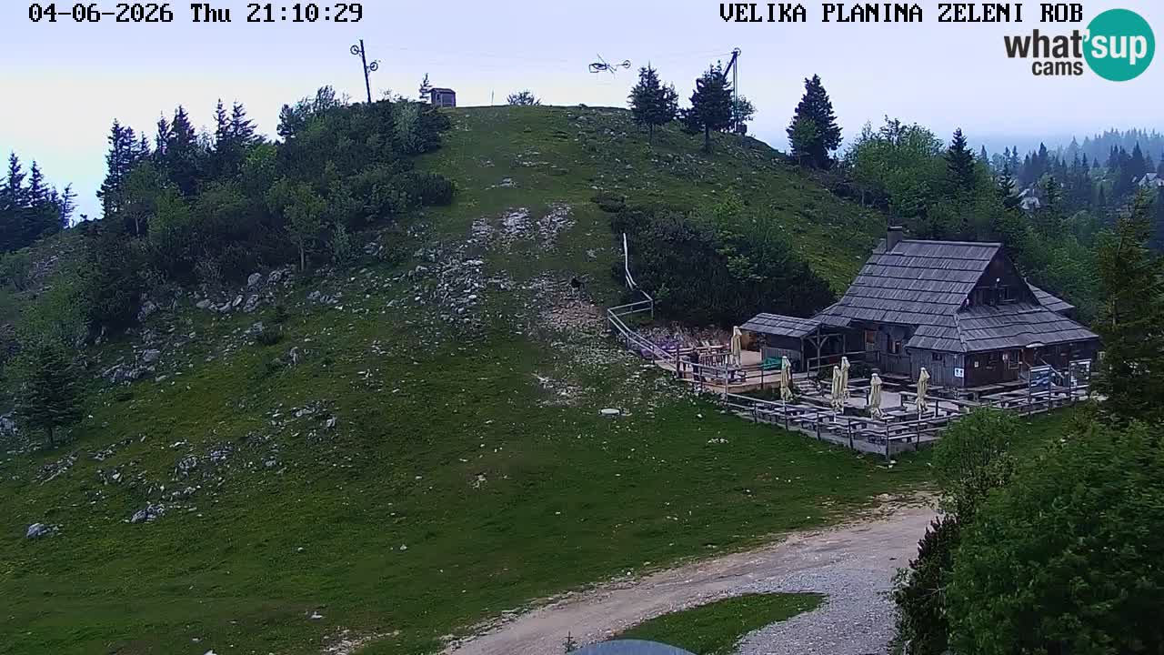 Zeleni Rob – kamera v živo | Velika Planina