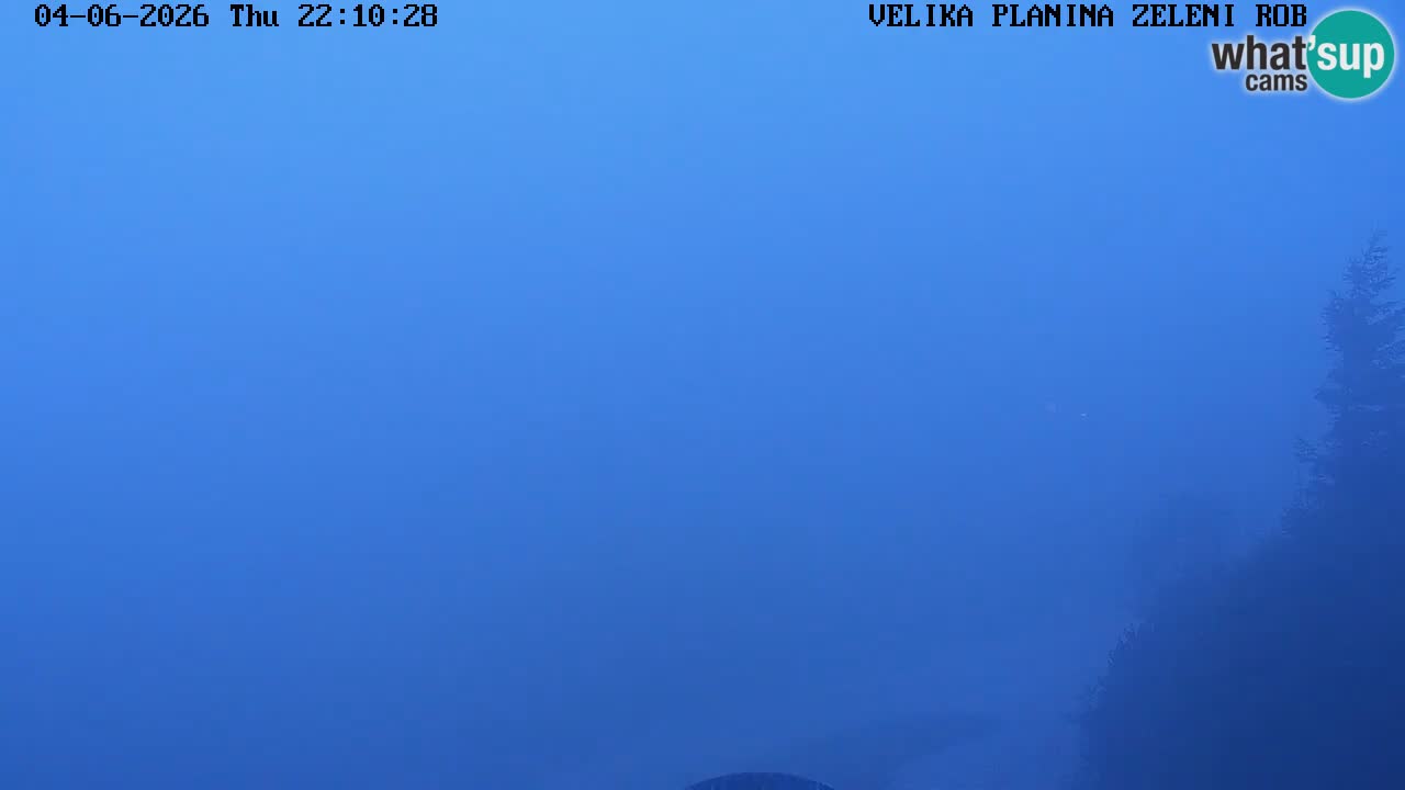 Zeleni Rob | Webcam en vivo Velika Planina