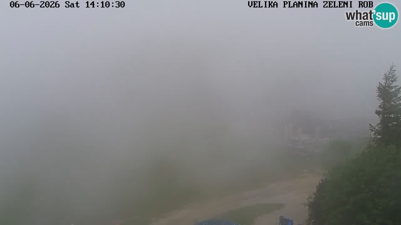 Zeleni Rob – kamera v živo | Velika Planina
