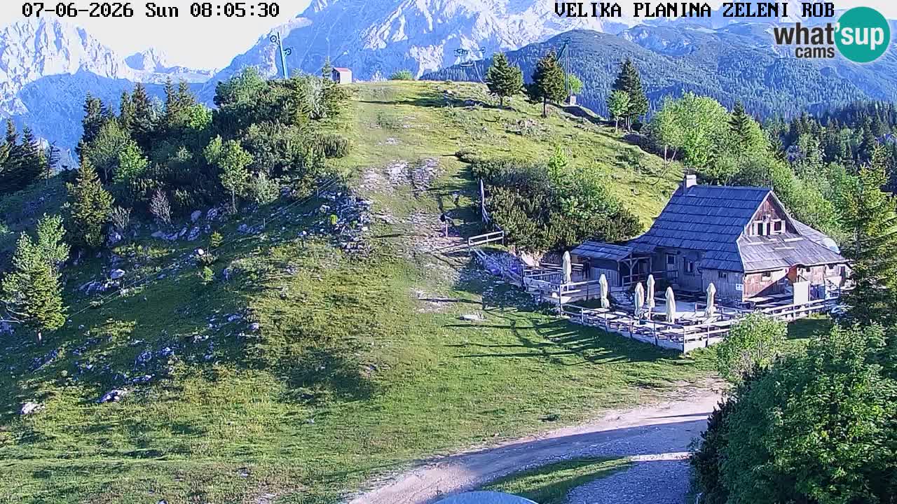 Zeleni Rob – Webcam live | Velika Planina
