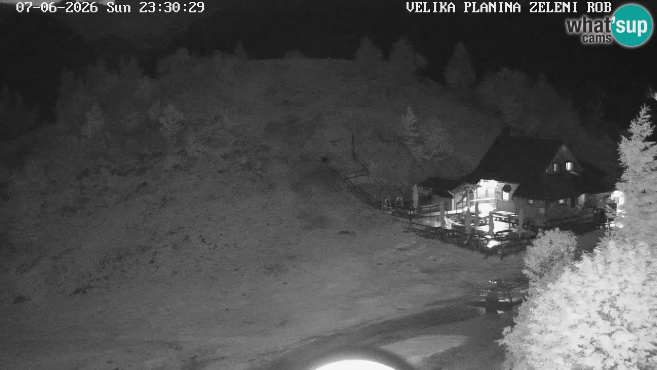 Zeleni Rob – kamera v živo | Velika Planina