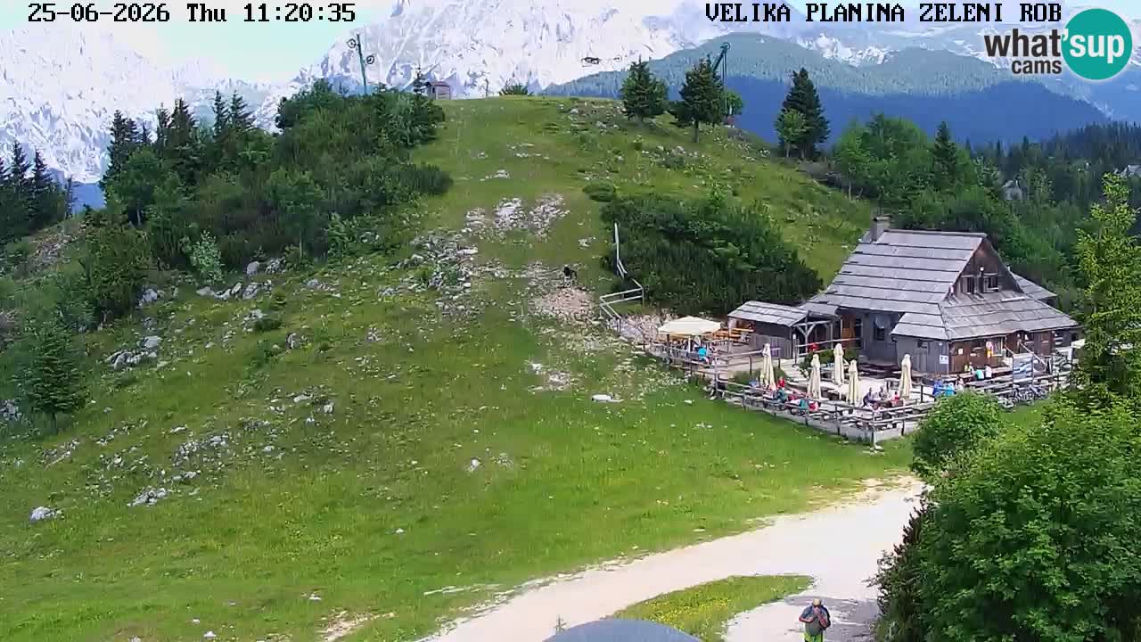 Zeleni Rob | Webcam en vivo Velika Planina
