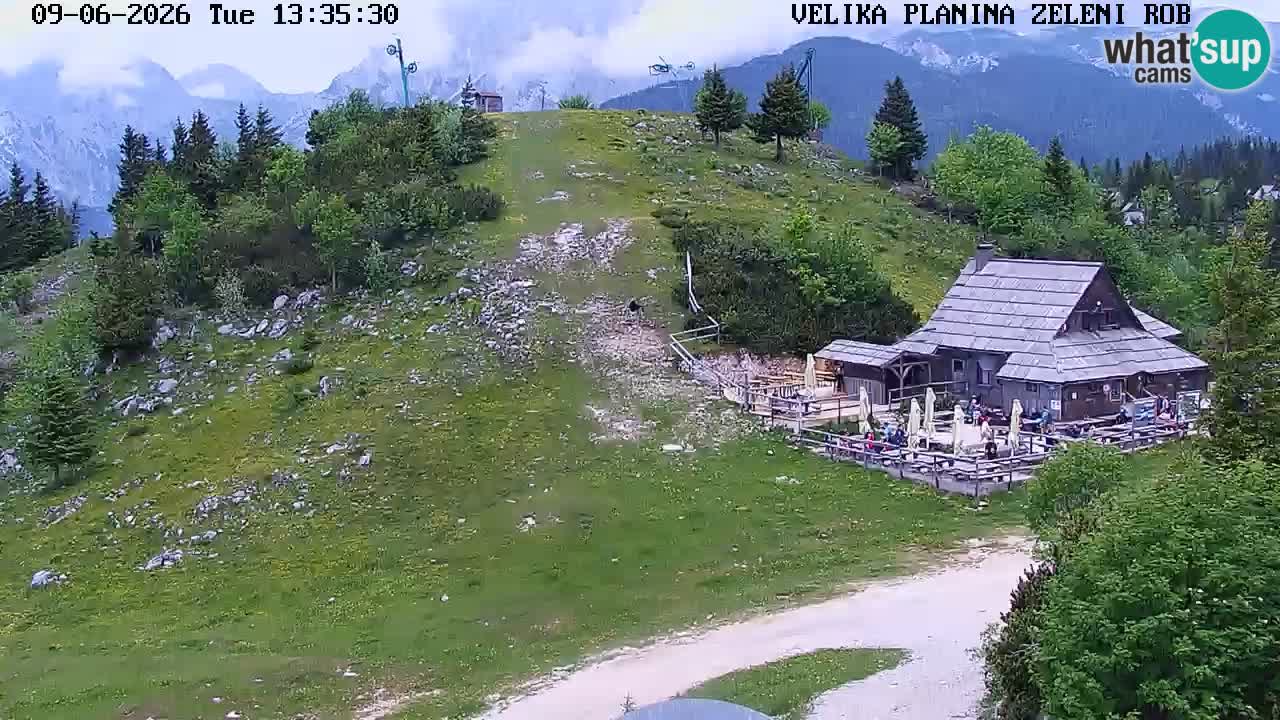 Zeleni Rob | Webcam en vivo Velika Planina