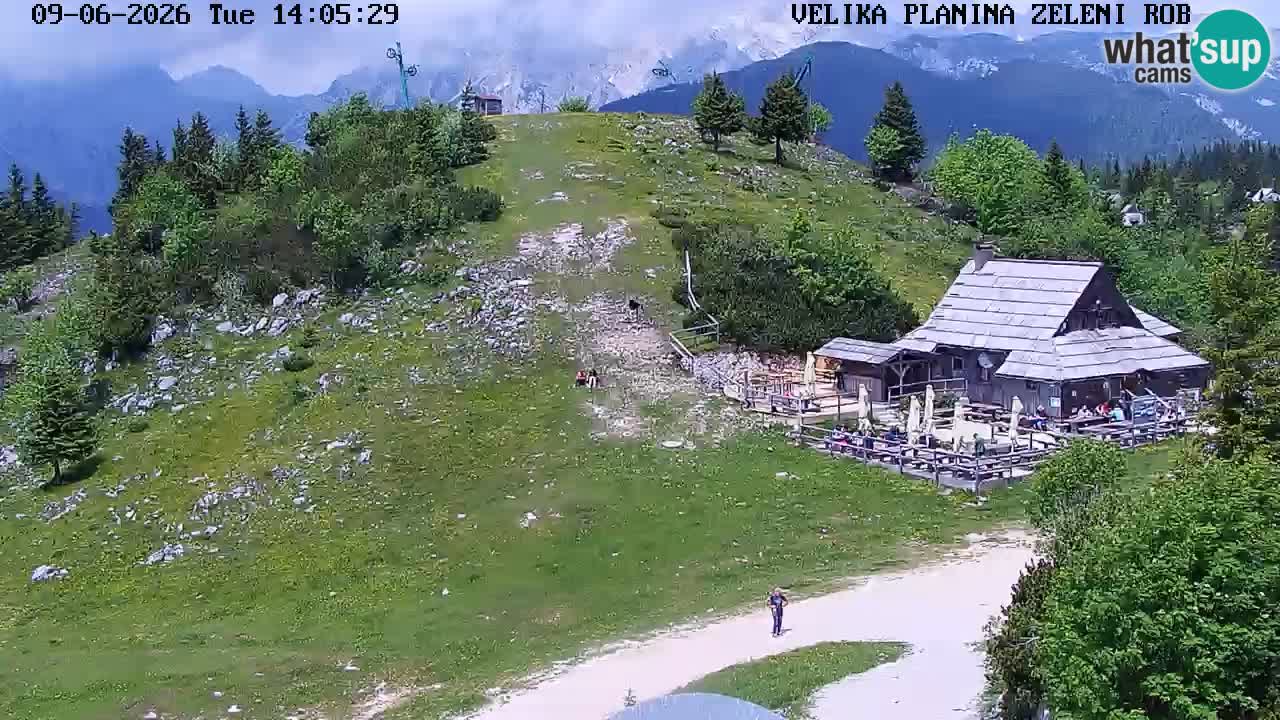 Zeleni Rob – kamera v živo | Velika Planina
