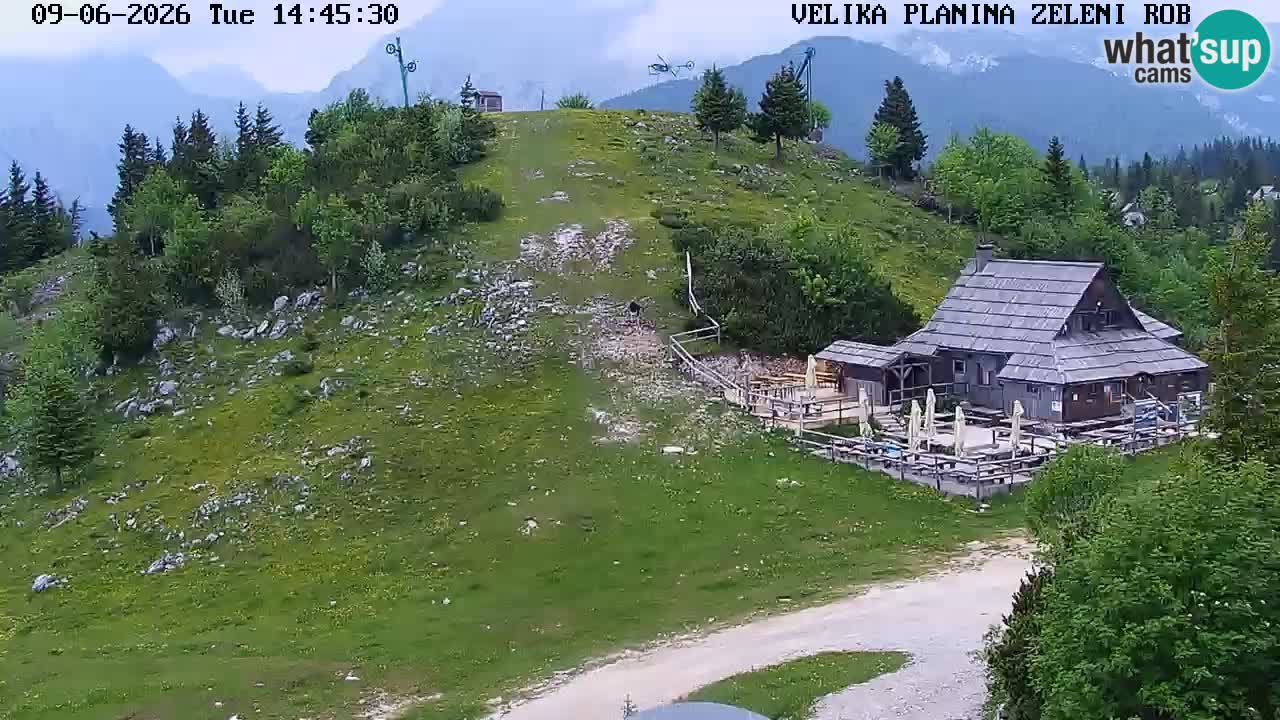 Zeleni Rob | Webcam en vivo Velika Planina